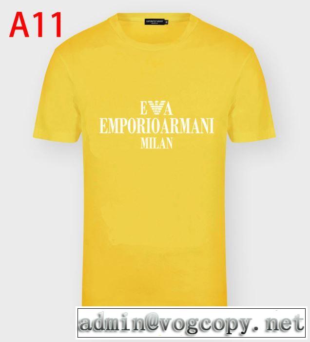 Emporio Armani Ｔシャツ おすすめ20SSトレンド アルマーニ スーパーコピー メンズ 半袖大人カジュアルトップス3G1TM4 1JHRZ 