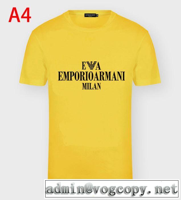 Emporio Armani Ｔシャツ おすすめ20SSトレンド アルマーニ スーパーコピー メンズ 半袖大人カジュアルトップス3G1TM4 1JHRZ 