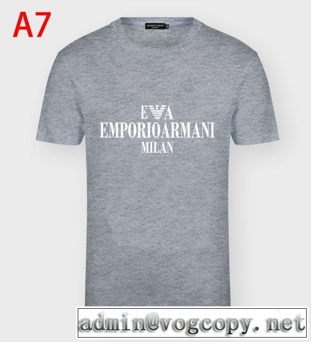 Emporio Armani Ｔシャツ おすすめ20SSトレンド アルマーニ スーパーコピー メンズ 半袖大人カジュアルトップス3G1TM4 1JHRZ 