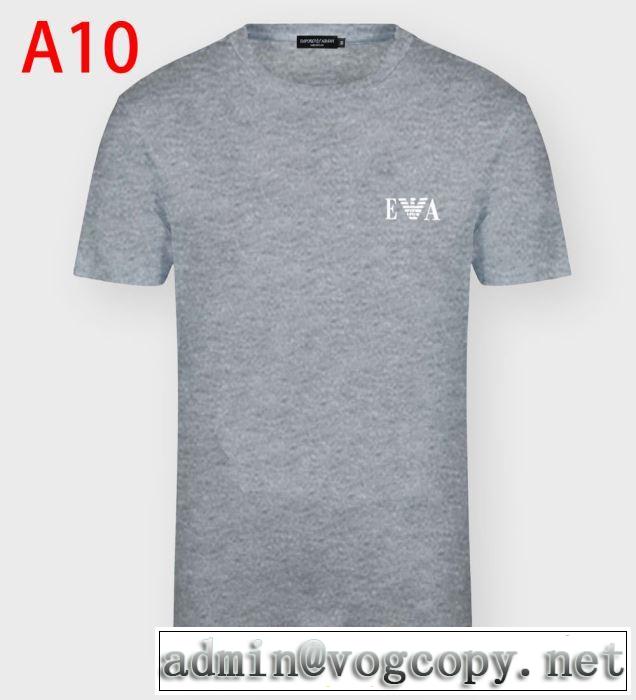 2020年春限定Emporio Armani Ｔシャツ メンズファション アルマーニ コピー 新作 上品に着こなせお洒落なコーディネート