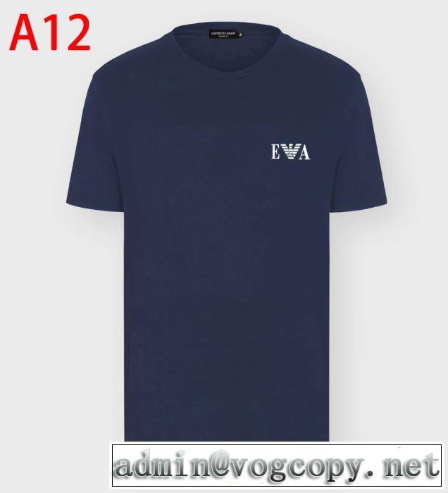 2020年春限定Emporio Armani Ｔシャツ メンズファション アルマーニ コピー 新作 上品に着こなせお洒落なコーディネート
