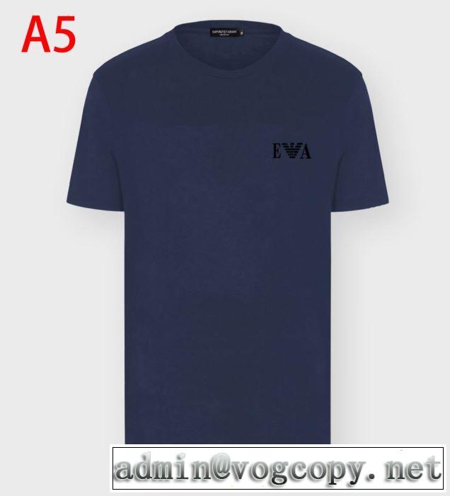 2020年春限定Emporio Armani Ｔシャツ メンズファション アルマーニ コピー 新作 上品に着こなせお洒落なコーディネート