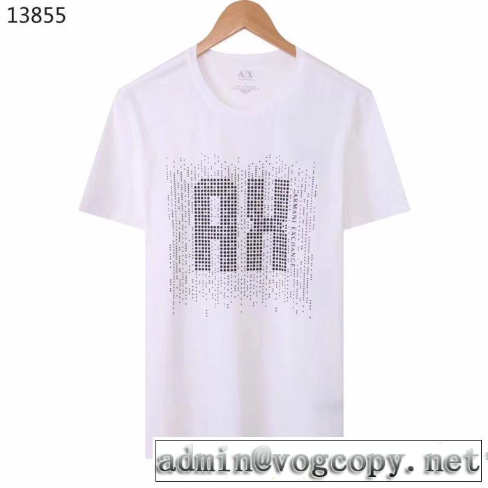 多色可選 オススメのアイテムを見逃すな 半袖Tシャツ おしゃれ刷新に役立つ アルマーニ ARMANI  お手頃プライス