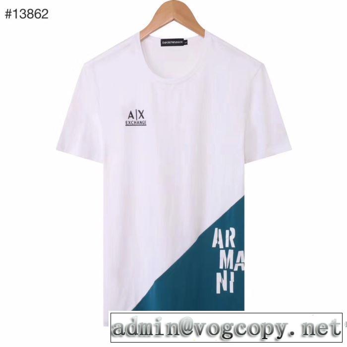 アルマーニ 安心安全人気通販 ARMANI ストリート界隈でも人気 半袖Tシャツ20新作です