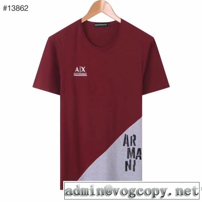 アルマーニ 安心安全人気通販 ARMANI ストリート界隈でも人気 半袖Tシャツ20新作です