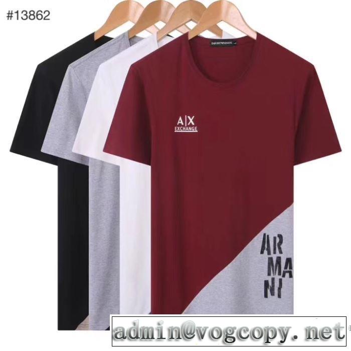 アルマーニ 安心安全人気通販 ARMANI ストリート界隈でも人気 半袖Tシャツ20新作です