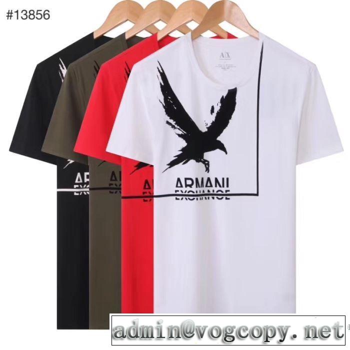 限定アイテム特集 多色可選 半袖Tシャツ ファッションに合わせ アルマーニ ARMANI やはり人気ブランド