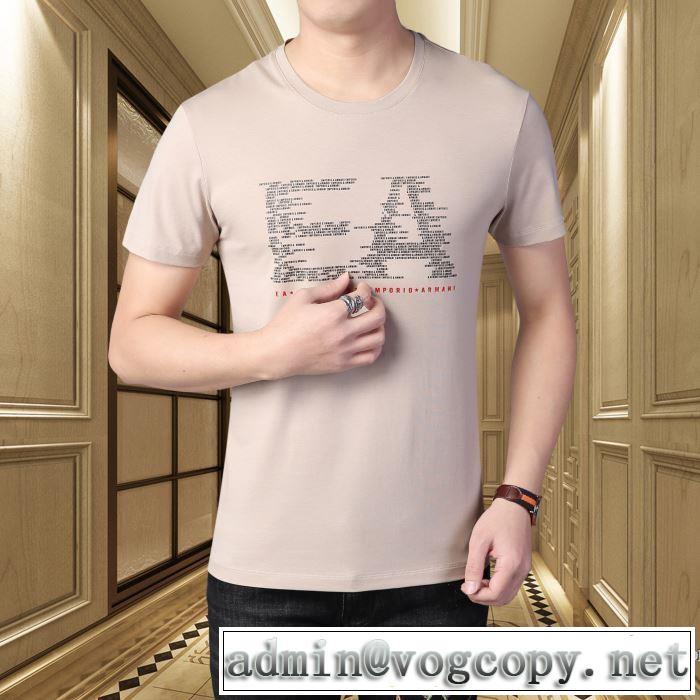 アルマーニ 多色可選 一番手に入れやすい ARMANI 2020年春限定 半袖Tシャツ 海外でも人気なブランド