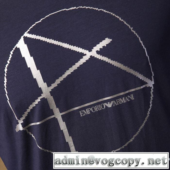 取り入れやすい 多色可選 半袖Tシャツ 大人気のブランドの新作 アルマーニ 確定となる上品 ARMANI