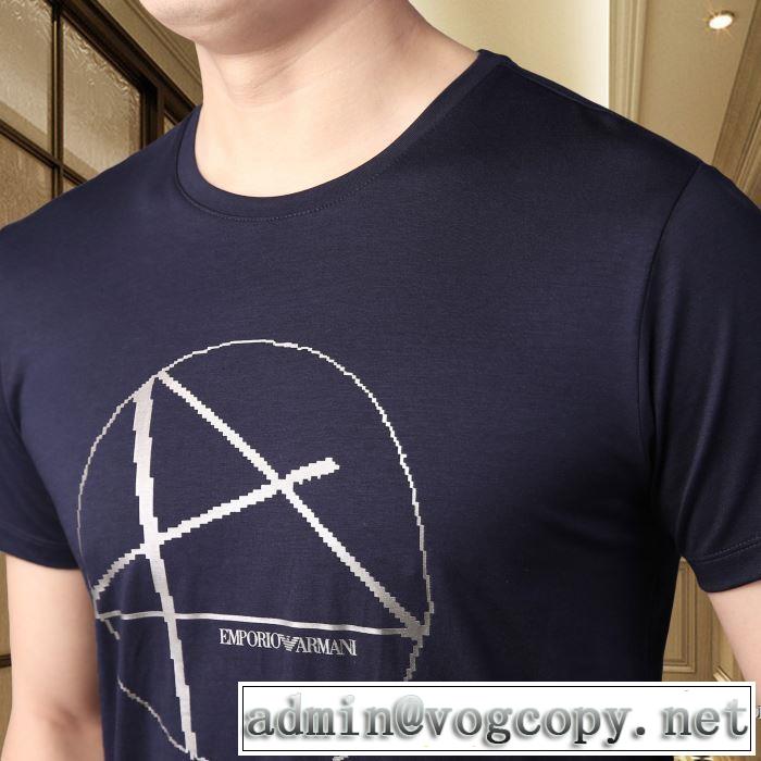 取り入れやすい 多色可選 半袖Tシャツ 大人気のブランドの新作 アルマーニ 確定となる上品 ARMANI