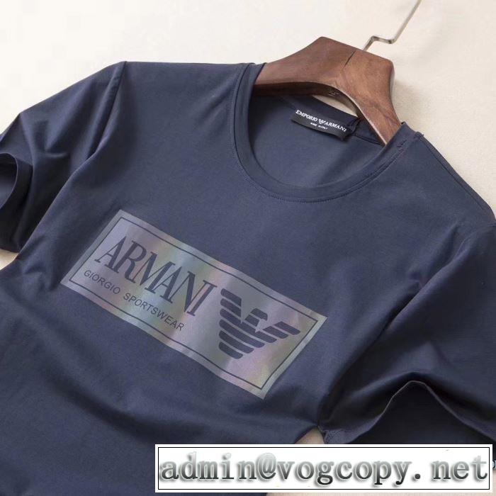 使いやすい新品 多色可選 半袖Tシャツ 注目を集めてる アルマーニ ARMANI  是非ともオススメしたい