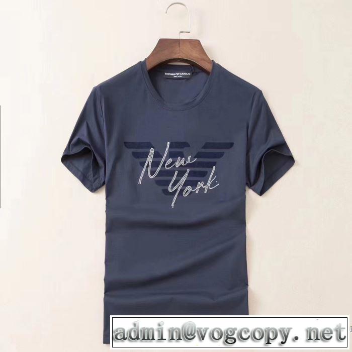 アルマーニ 試してみよう 多色可選 ARMANI 手の届くプライスが魅力的 半袖Tシャツ20SSトレンド
