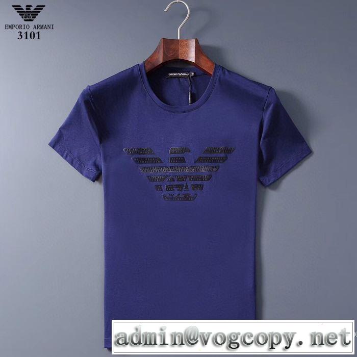 多色可選 価格も嬉しいアイテム 半袖Tシャツ 手頃価格でカブり知らず アルマーニ ARMANI