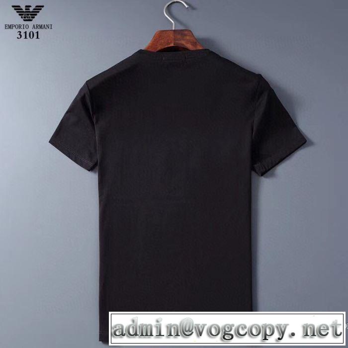 多色可選 価格も嬉しいアイテム 半袖Tシャツ 手頃価格でカブり知らず アルマーニ ARMANI