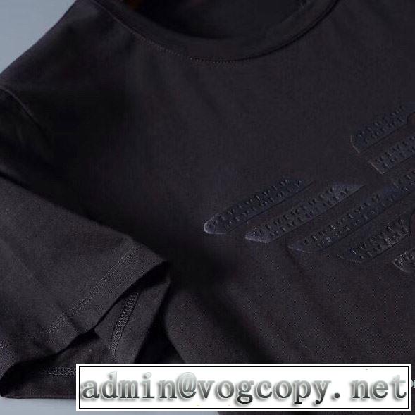 多色可選 価格も嬉しいアイテム 半袖Tシャツ 手頃価格でカブり知らず アルマーニ ARMANI
