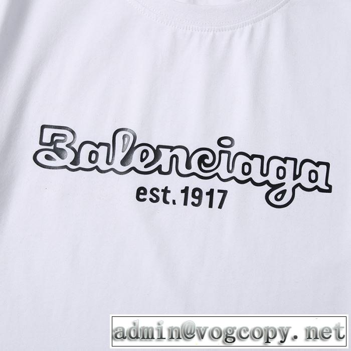 2色可選半袖Tシャツ  2020モデル バレンシアガ 普段使いにも最適なアイテム BALENCIAGA