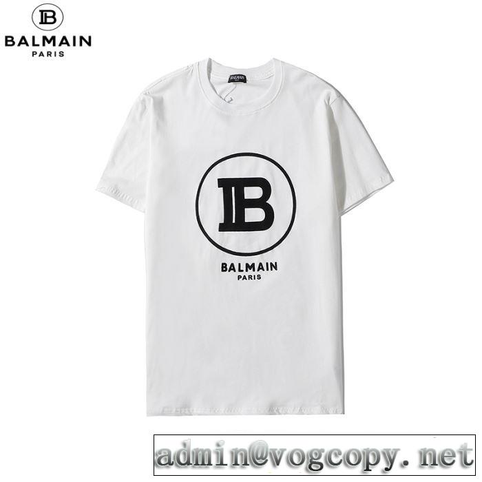 20SS☆送料込 半袖Tシャツ2色可選 今年の春トレンド バルマン BALMAIN 普段のファッション