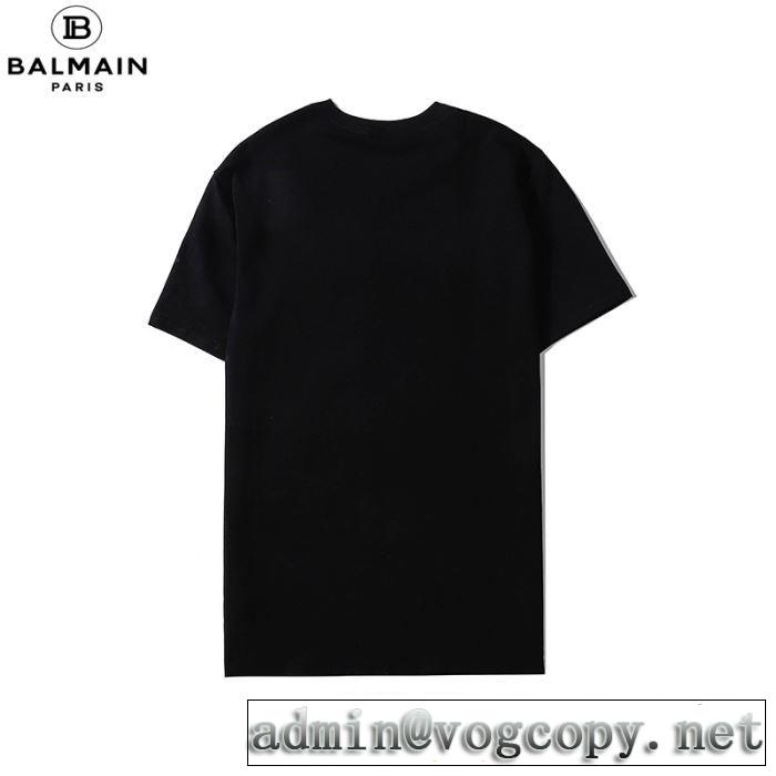 20SS☆送料込 半袖Tシャツ2色可選 今年の春トレンド バルマン BALMAIN 普段のファッション