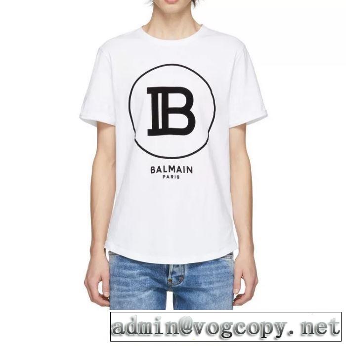 20SS☆送料込 半袖Tシャツ2色可選 今年の春トレンド バルマン BALMAIN 普段のファッション