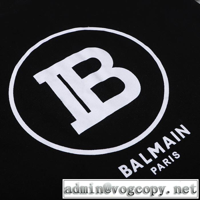 20SS☆送料込 半袖Tシャツ2色可選 今年の春トレンド バルマン BALMAIN 普段のファッション