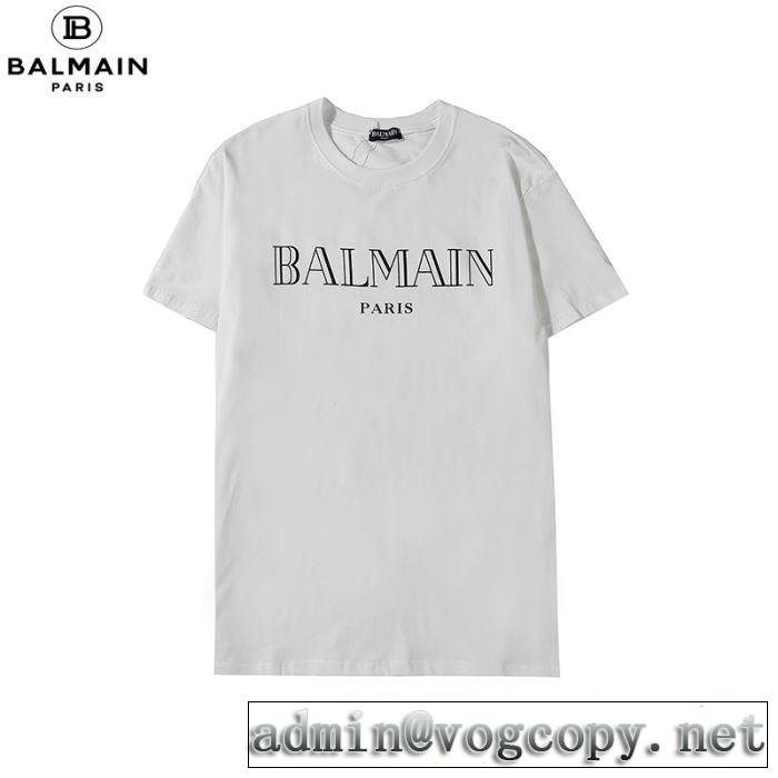 バルマン 2色可選　手頃価格でカブり知らず BALMAIN 半袖Tシャツ 価格も嬉しいアイテム