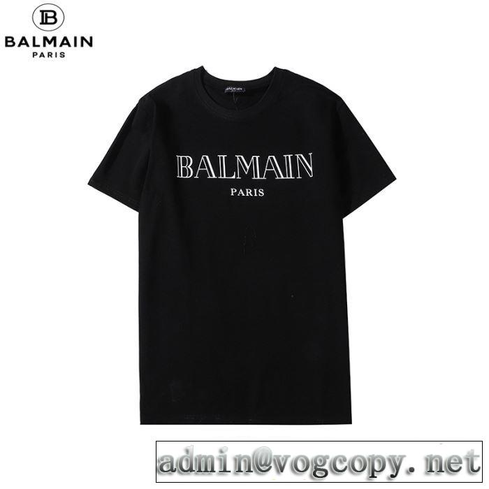 バルマン 2色可選　手頃価格でカブり知らず BALMAIN 半袖Tシャツ 価格も嬉しいアイテム