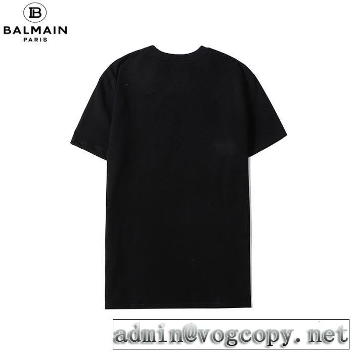 バルマン 2色可選　手頃価格でカブり知らず BALMAIN 半袖Tシャツ 価格も嬉しいアイテム