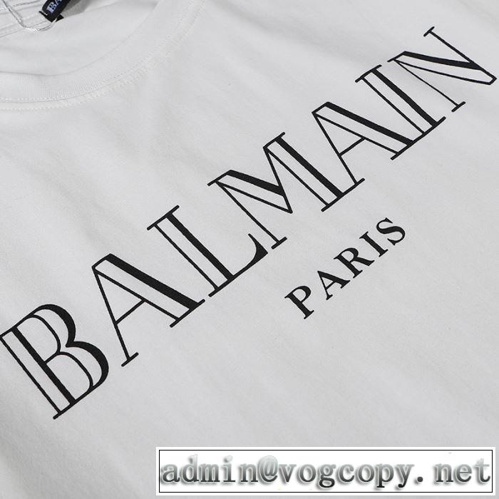 バルマン 2色可選　手頃価格でカブり知らず BALMAIN 半袖Tシャツ 価格も嬉しいアイテム