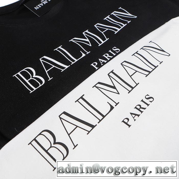 バルマン 2色可選　手頃価格でカブり知らず BALMAIN 半袖Tシャツ 価格も嬉しいアイテム