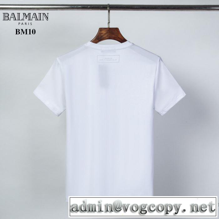 半袖Tシャツ 2色可選 シンプルなファッション バルマン スタイルアップ BALMAIN  2020モデル