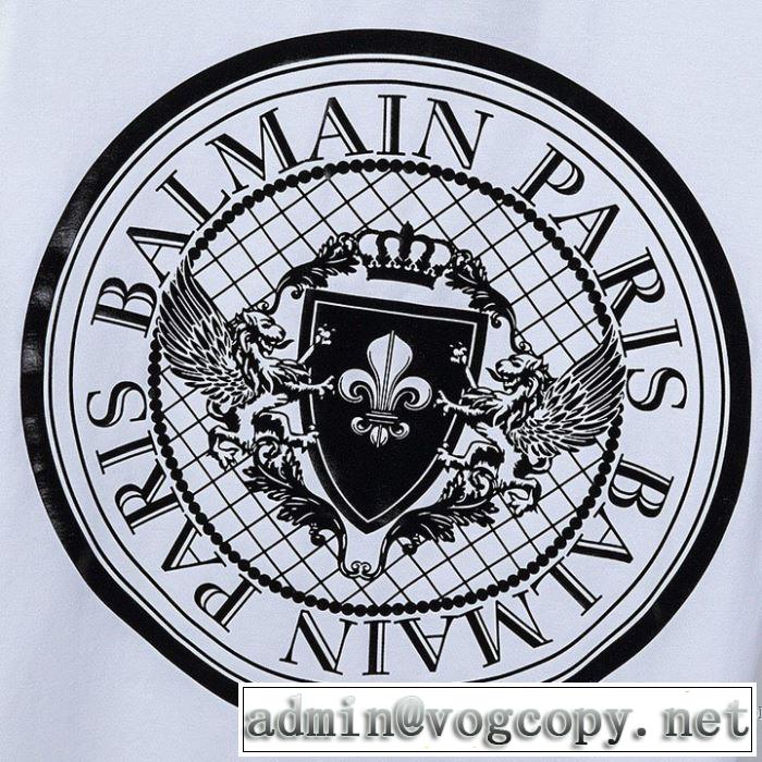 半袖Tシャツ 2色可選 シンプルなファッション バルマン スタイルアップ BALMAIN  2020モデル