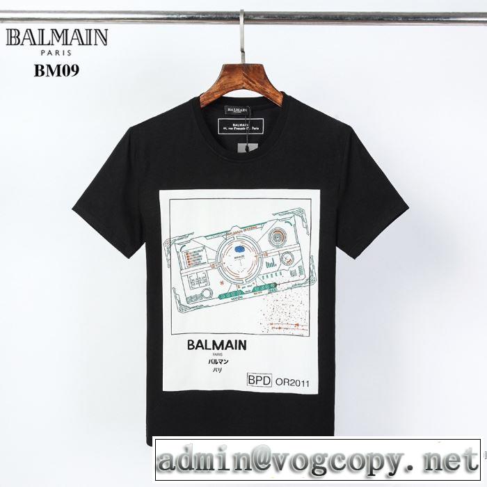 20新作です 半袖Tシャツ 2色可選 ストリート感あふれ バルマン 普段使いにも最適なアイテム BALMAIN