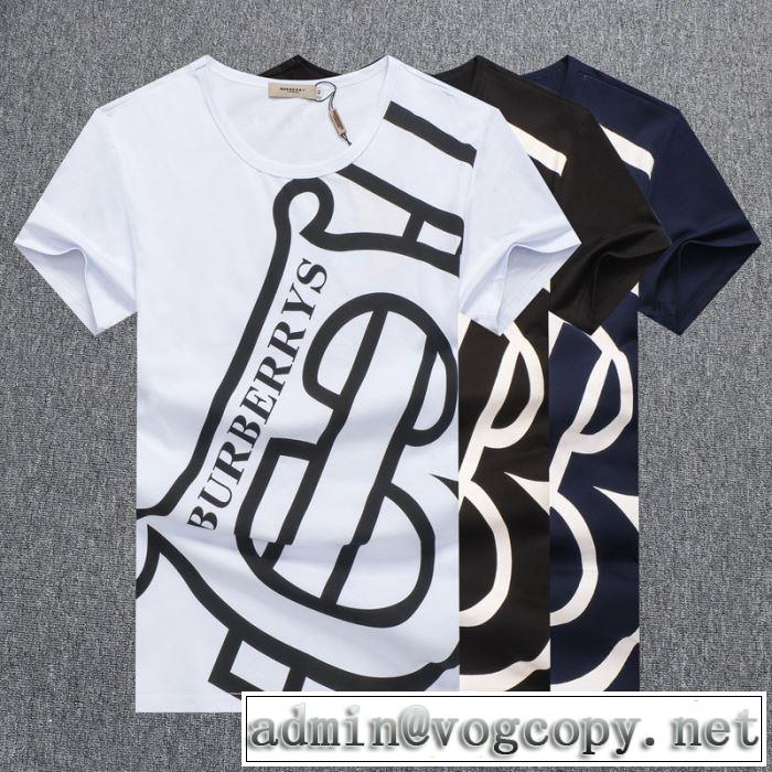 BURBERRY　3色可選　最もオススメ　バーバリー 世界共通のアイテム　半袖Tシャツ　海外でも大人気