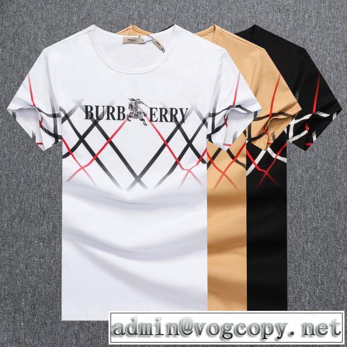 20SSトレンド　3色可選半袖Tシャツ　是非ともオススメしたい　バーバリー BURBERRY万能に使える