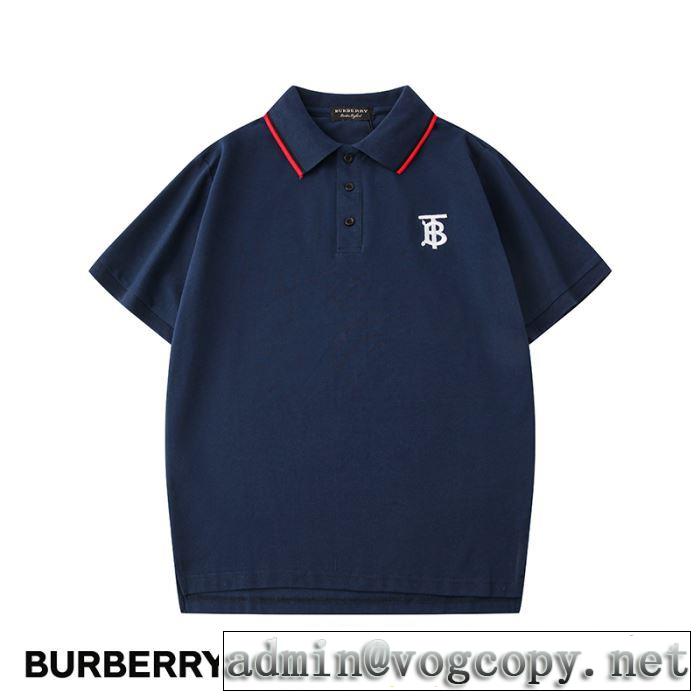 有名ブランドです　2色可選半袖Tシャツ　一目惚れ級に　バーバリー BURBERRY争奪戦必至　