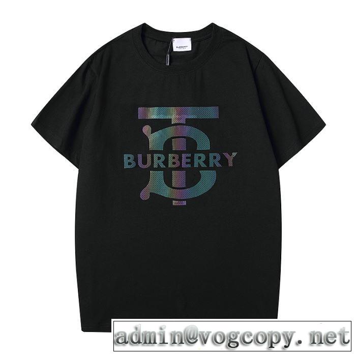 ファッションに合わせ　2色可選　バーバリー 限定アイテム特集　BURBERRY　半袖Tシャツ　お値段もお求めやすい