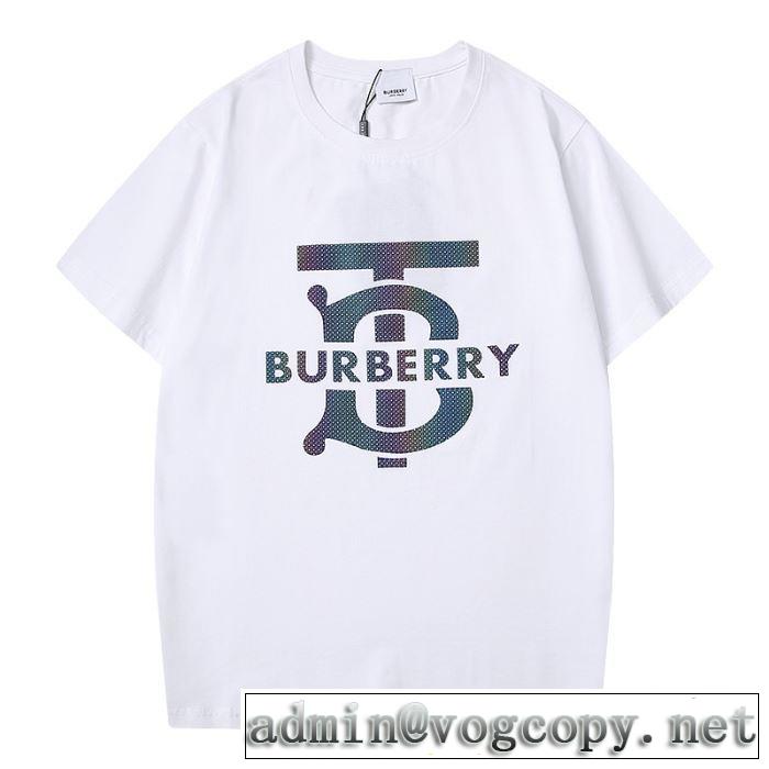 ファッションに合わせ　2色可選　バーバリー 限定アイテム特集　BURBERRY　半袖Tシャツ　お値段もお求めやすい