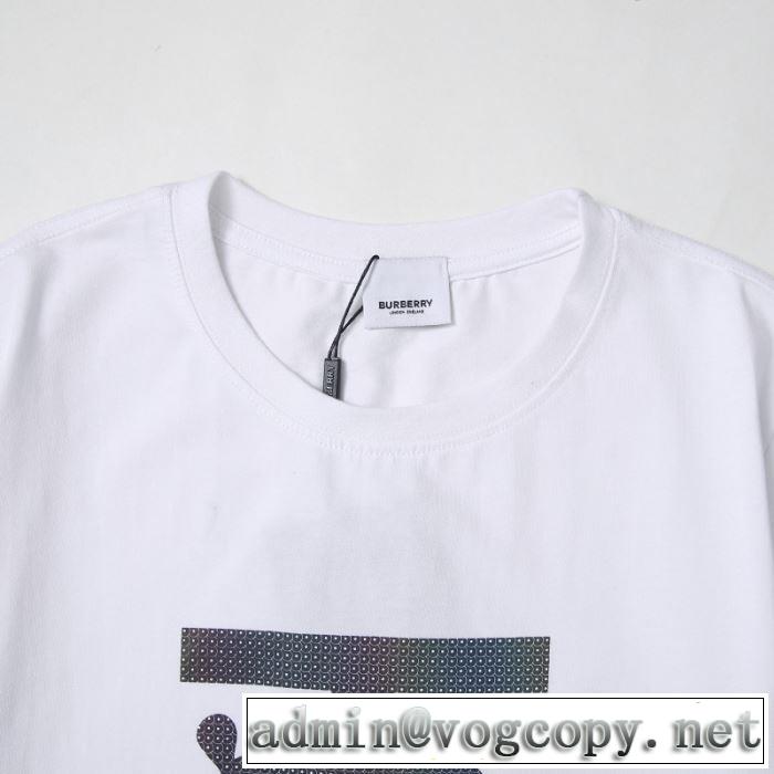 ファッションに合わせ　2色可選　バーバリー 限定アイテム特集　BURBERRY　半袖Tシャツ　お値段もお求めやすい