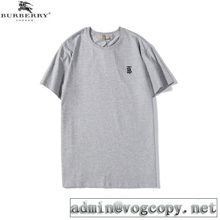 春夏コレクション新品　3色可選　バーバリー BURBERRY　普段見ないデザインばかり　半袖Tシャツ