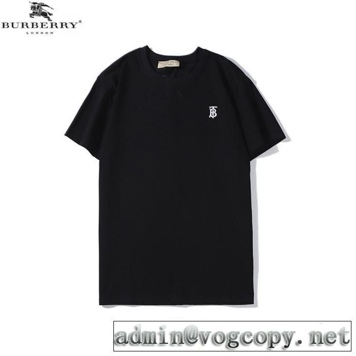 春夏コレクション新品　3色可選　バーバリー BURBERRY　普段見ないデザインばかり　半袖Tシャツ
