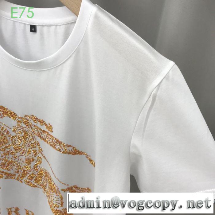 2色可選 非常にシンプルなデザインな バーバリー BURBERRY 幅広いアイテムを展開 半袖Tシャツ