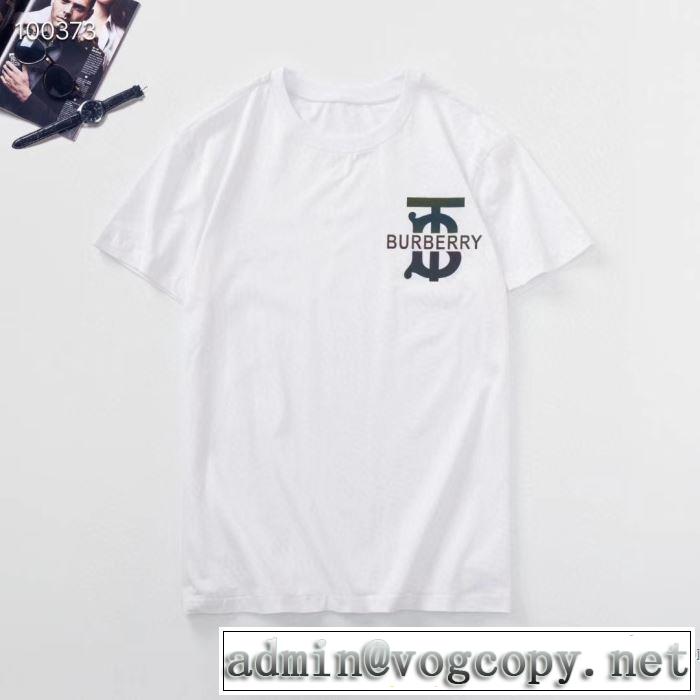 2色可選 今季の主力おすすめ 半袖Tシャツ 飽きもこないデザイン バーバリー 人気は今季も健在 BURBERRY