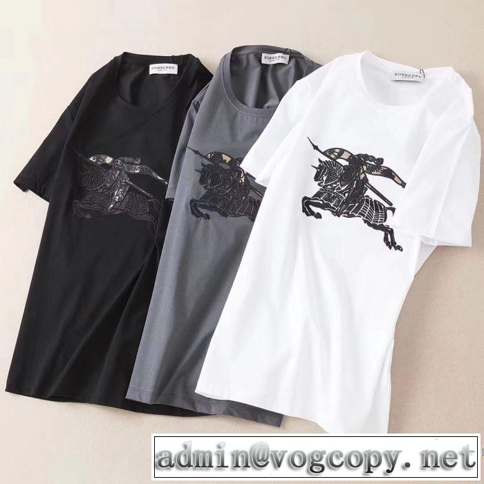 累積売上総額第１位 3色可選 半袖Tシャツ 老舗ブランド バーバリー BURBERRY 20SS☆送料込