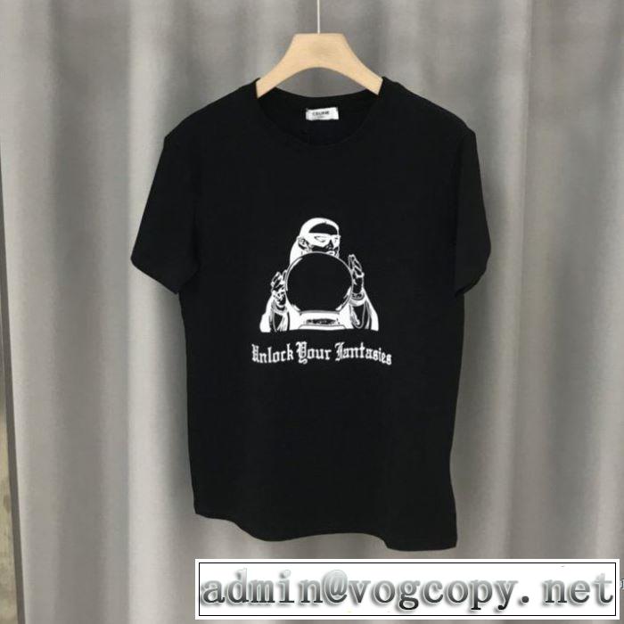 半袖Tシャツ 2色可選 オススメのアイテムを見逃すな セリーヌ CELINE コーデの完成度を高める