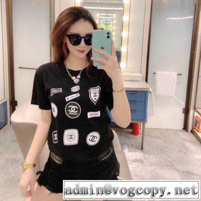 2色可選　ファッションに取り入れよう　CH限定アイテム特集　CH　半袖Tシャツ　2020話題の商品