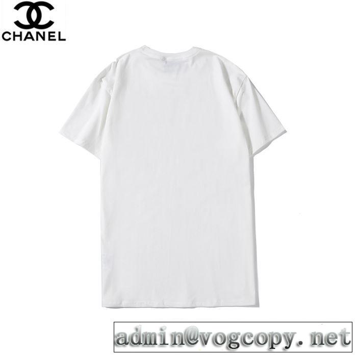 半袖Tシャツ　普段見ないデザインばかり　2色可選CH海外大人気　 CH　2020年春限定