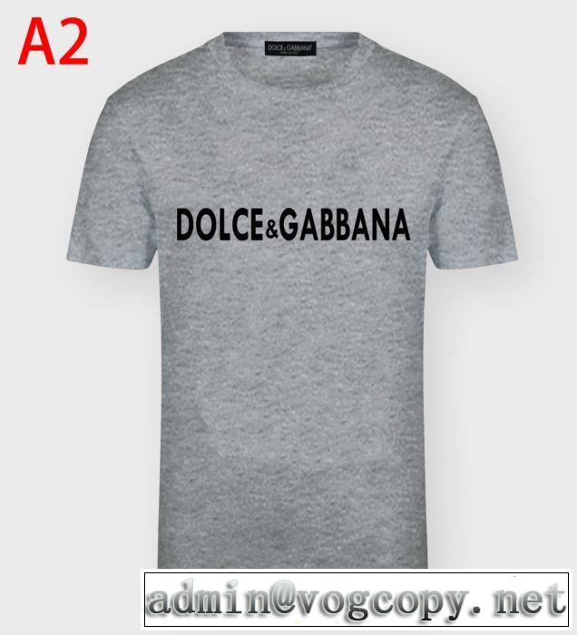 多色可選　2020年春夏コレクション　Dolce&Gabbana　手頃価格でカブり知らず　半袖Tシャツ　ドルチェ＆ガッバーナ