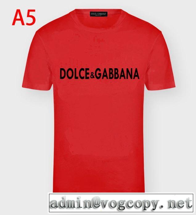 多色可選　2020年春夏コレクション　Dolce&Gabbana　手頃価格でカブり知らず　半袖Tシャツ　ドルチェ＆ガッバーナ
