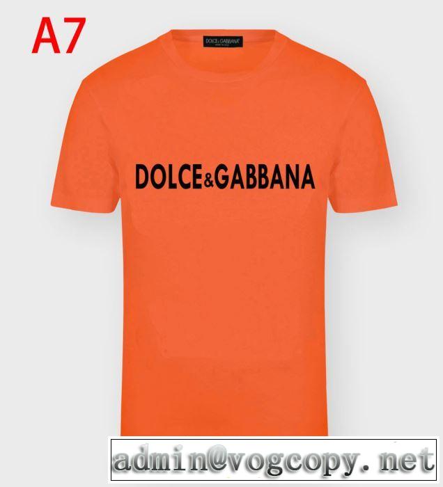 多色可選　2020年春夏コレクション　Dolce&Gabbana　手頃価格でカブり知らず　半袖Tシャツ　ドルチェ＆ガッバーナ