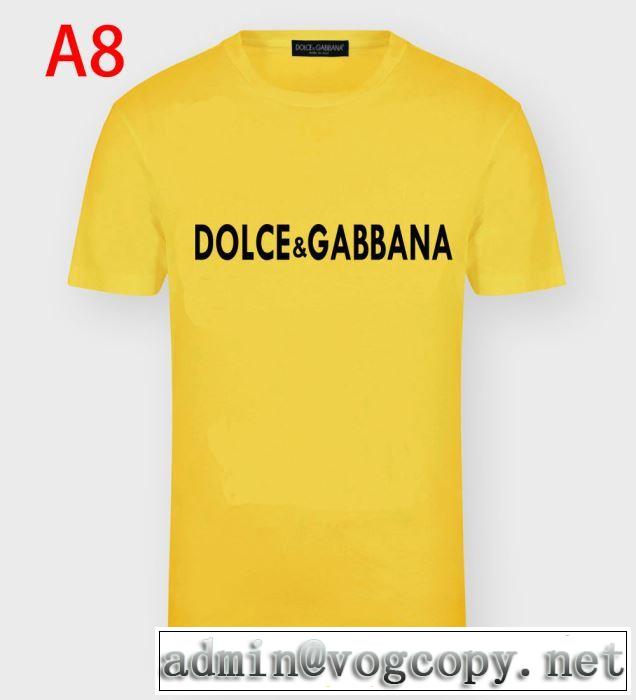 多色可選　2020年春夏コレクション　Dolce&Gabbana　手頃価格でカブり知らず　半袖Tシャツ　ドルチェ＆ガッバーナ